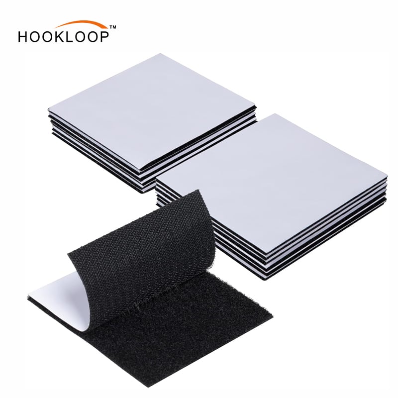 1x4 Inch Hook and Loop Fastener Strips with Adhesive Heavy Duty Double Sided Sticky Picture Hanging Wall Mounting Tape for Home and Office Use