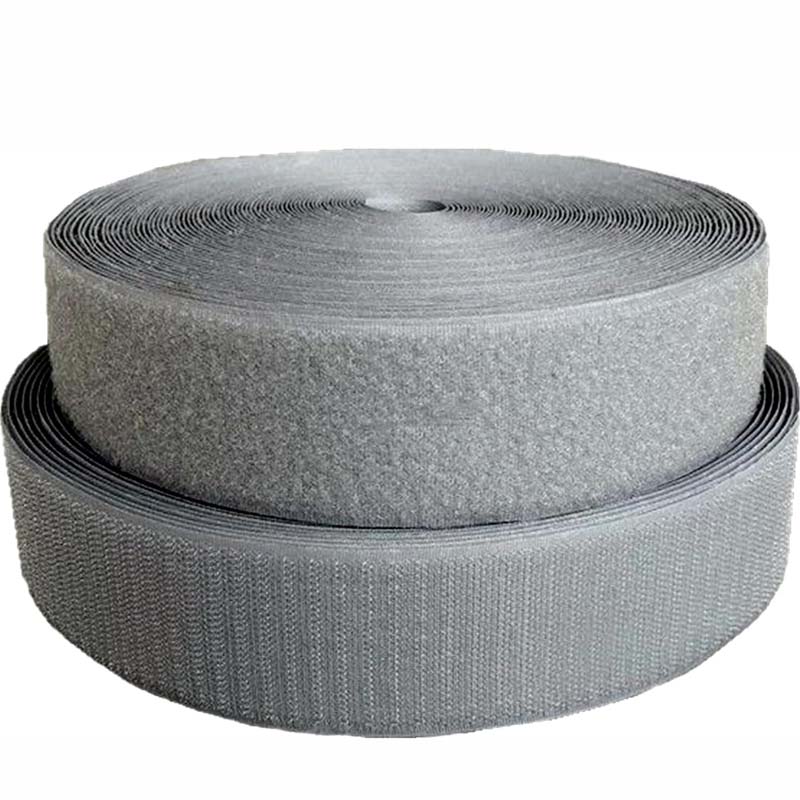 DSX Sew On Hook and Loop Tape for Fabric Roll, Sewable Sew-On Strips for Clothing, Clothes, Fabric | No Adhesive Sewing Fastener Straps, Easy Sew in, Strong, Black