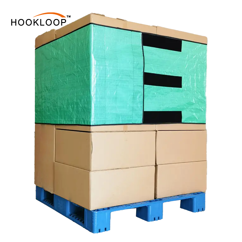 Waterproof Pallet Straps with Hook and Loop Durable and Safe for All Weather Shipping