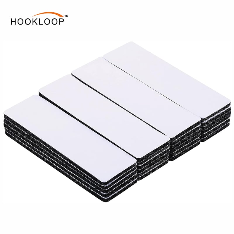 30Ft x 1 Inch Hook and Loop Strips with Adhesive – 2 Rolls Heavy Duty Hook and Loop Tape with Backing for Home, Office, School, and Crafting Projects, White