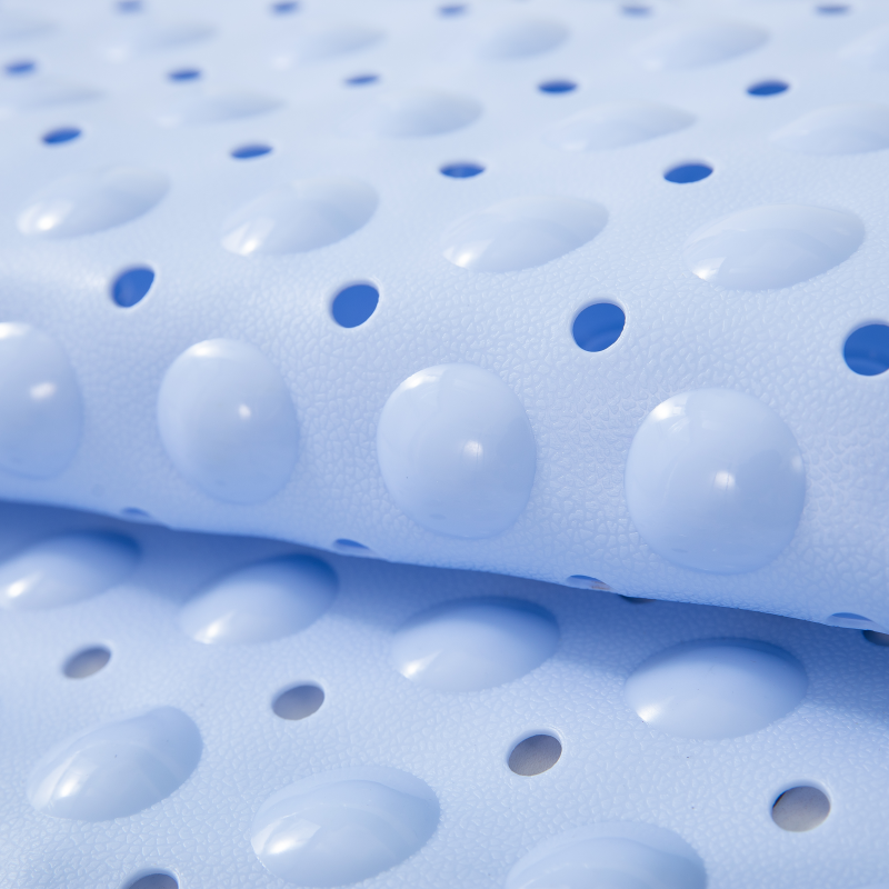 Rutschfeste, extra lange Duschmatte aus PVC