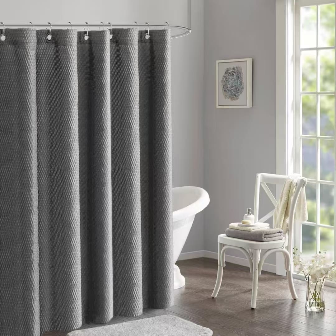 Hochwertiger Hotel-Badvorhang Polyester Badezimmer Vinyl Duschvorhang Duschabliner