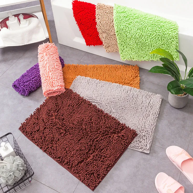 Super saugfähige Chenille-Badematte für den Badezimmerboden