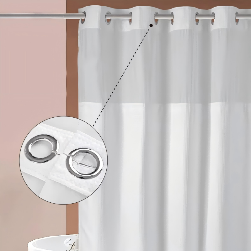 Doppeltes Badvorhang-Design