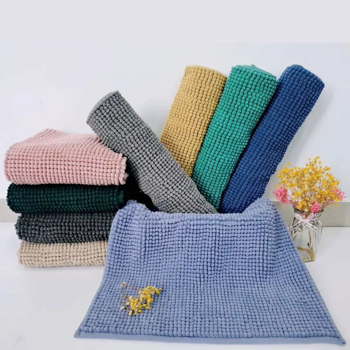 Chenille Soft Plush Bathroom Mat factory