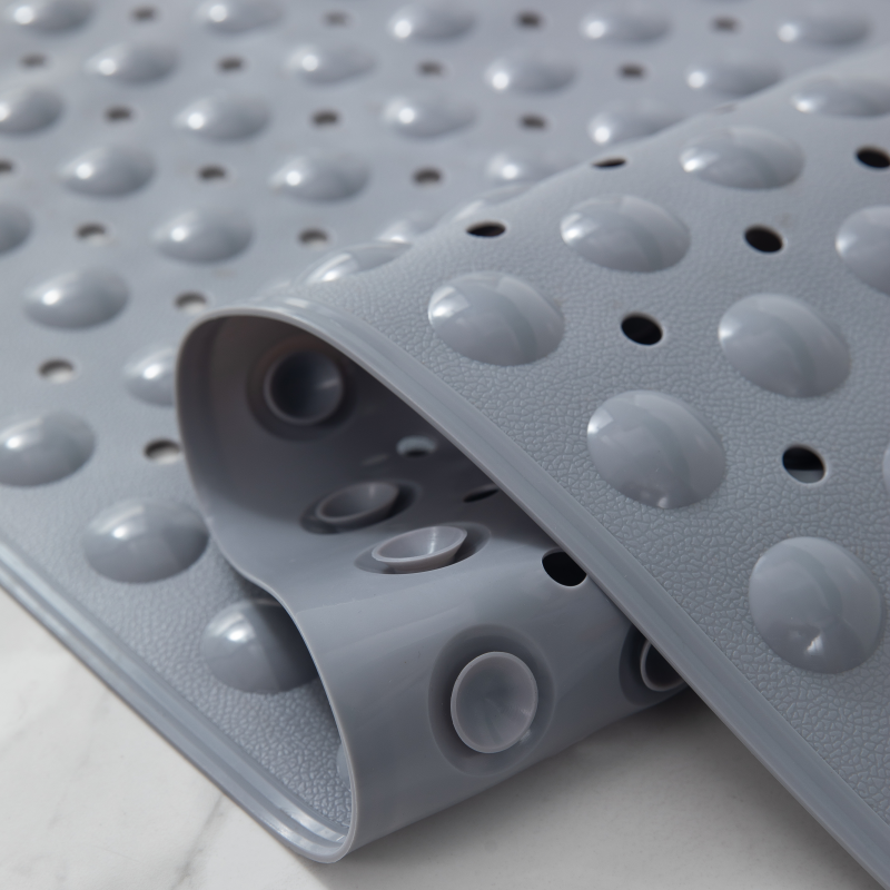 PVC Duschmatte Badewannenmatte mit Abflusslöchern und Saugnäpfen