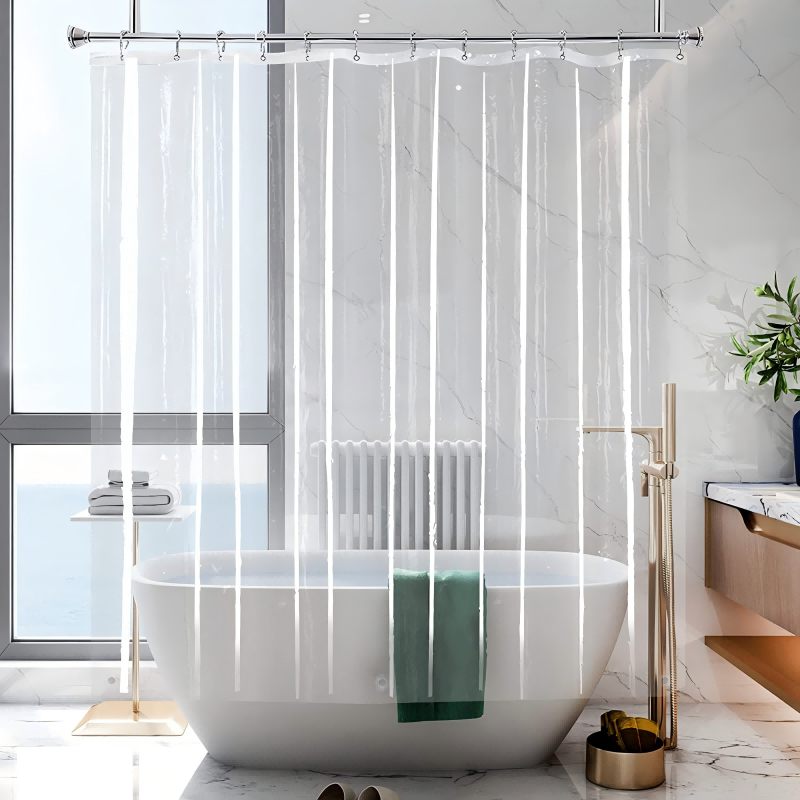 Wasserdichte Duschfolie aus Kunststoff für Badezimmer