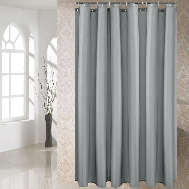 Verdickter Digitaldruck Blumenmuster Badezimmer Duschvorhänge Wasserdichter Duschvorhang