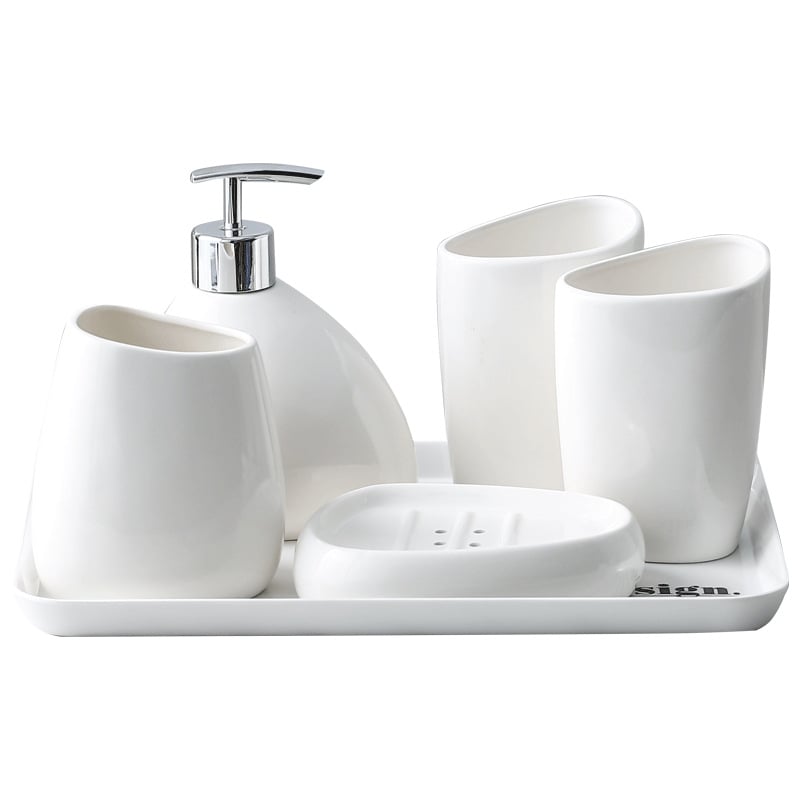 Badezimmer-Zubehörset aus Keramik für Zuhause
