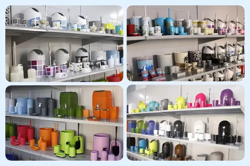 Plastic Bathroom Accessories Set manufacture