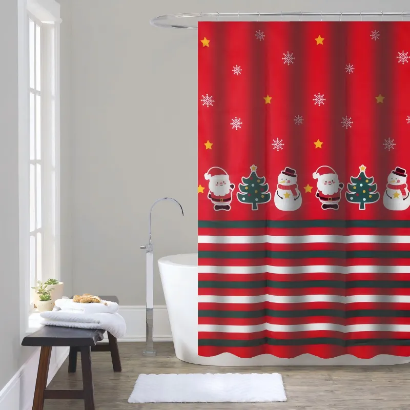 Waterproof Polyester Waffle Shower Curtain supplier