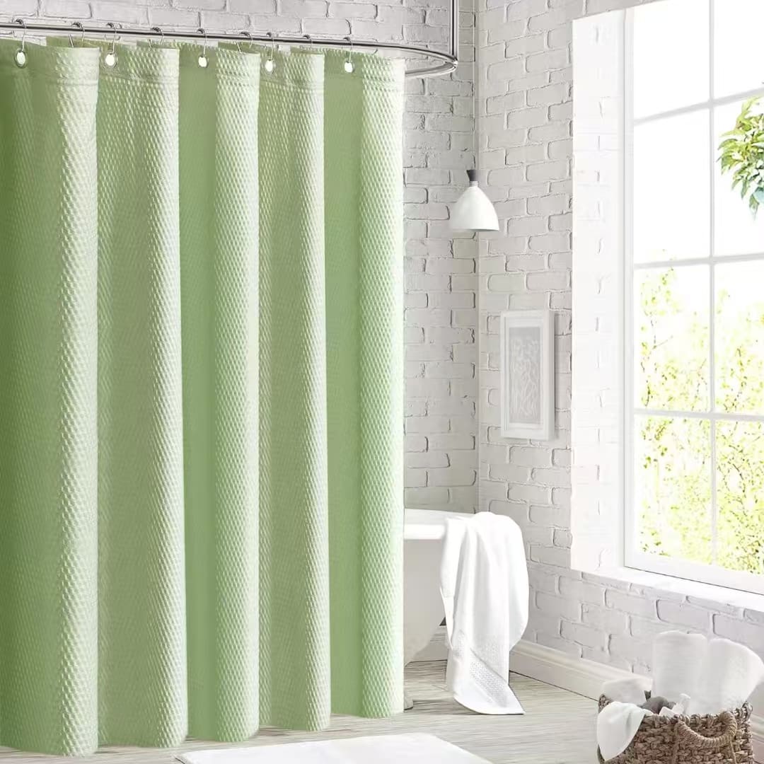 Hochwertiger Hotel-Badvorhang Polyester Badezimmer Vinyl Duschvorhang Duschabliner