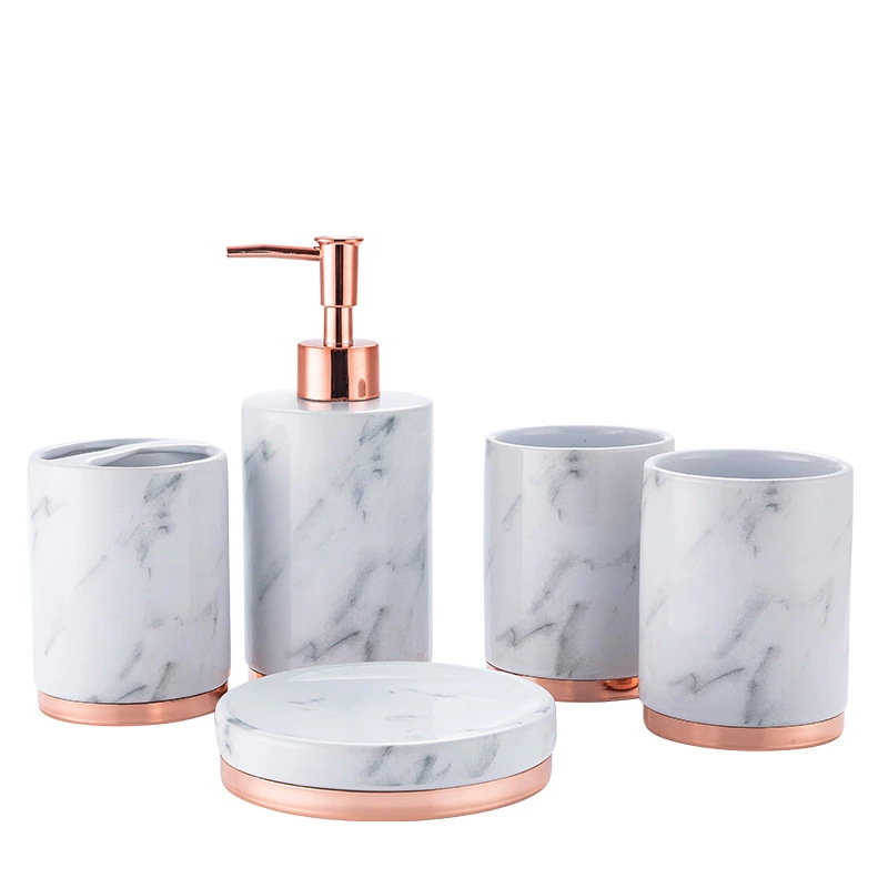 Badezimmer-Zubehörset aus Keramik für Zuhause