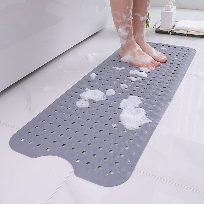 PVC Duschmatte Badewannenmatte mit Abflusslöchern und Saugnäpfen