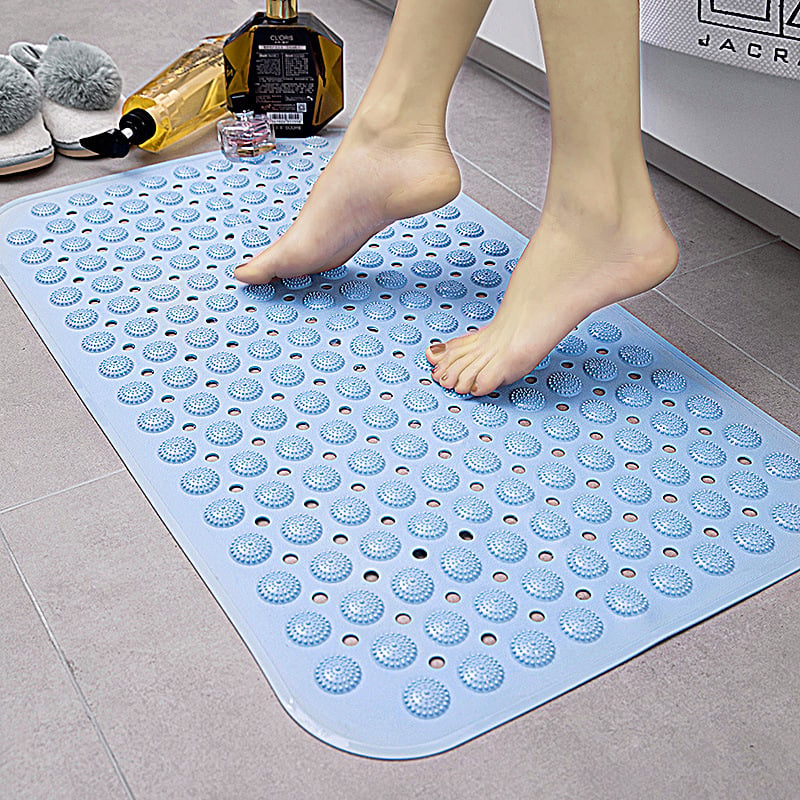 Rutschfeste, extra lange Duschmatte aus PVC