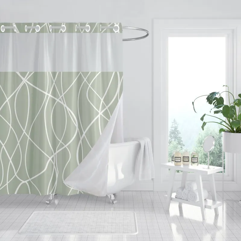 Hookless 2 Layer Shower Curtain factory