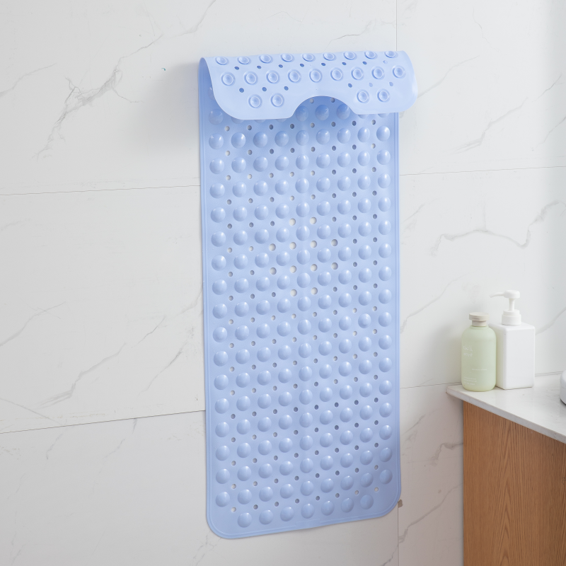 Rutschfeste, extra lange Duschmatte aus PVC
