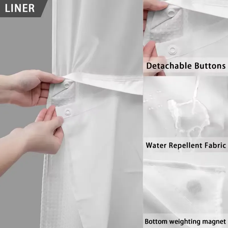 Double Bath Curtain Design  details