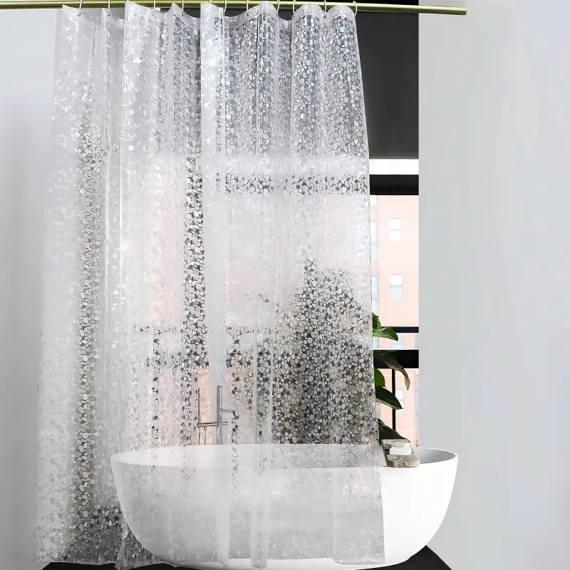Thick 3D EVA Shower Curtain details