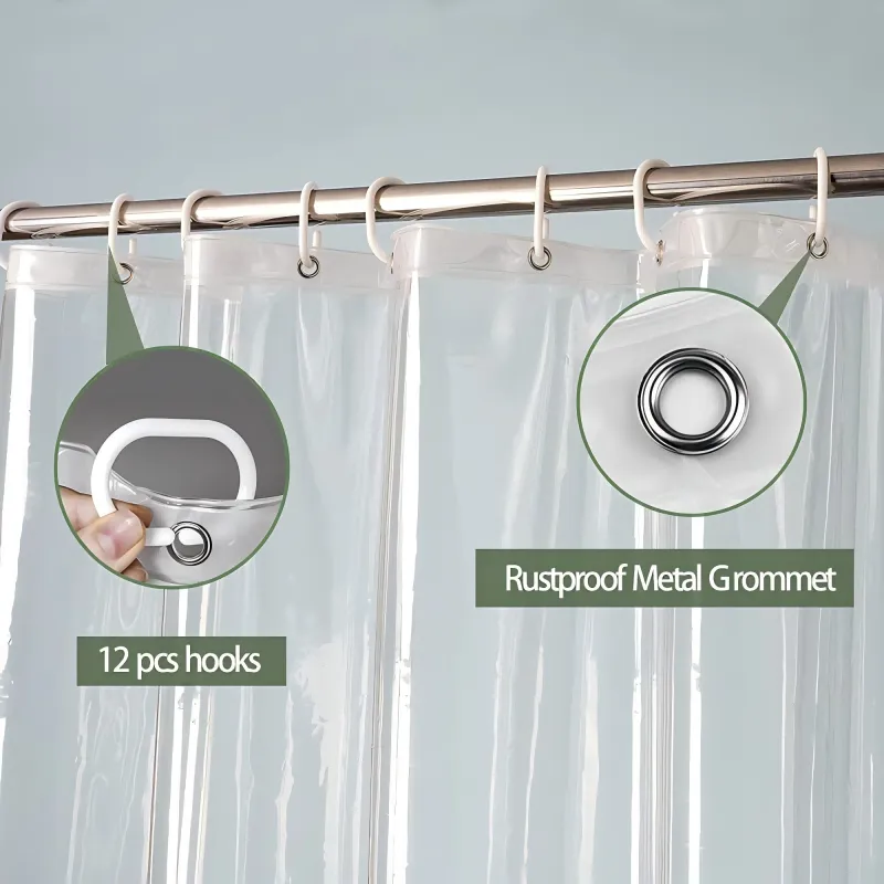 Anti-Microbial Mildew Resistant Shower Curtain Liner details