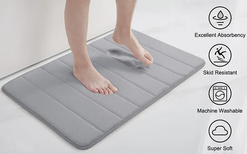 Memory Foam Bathroom Mat factory