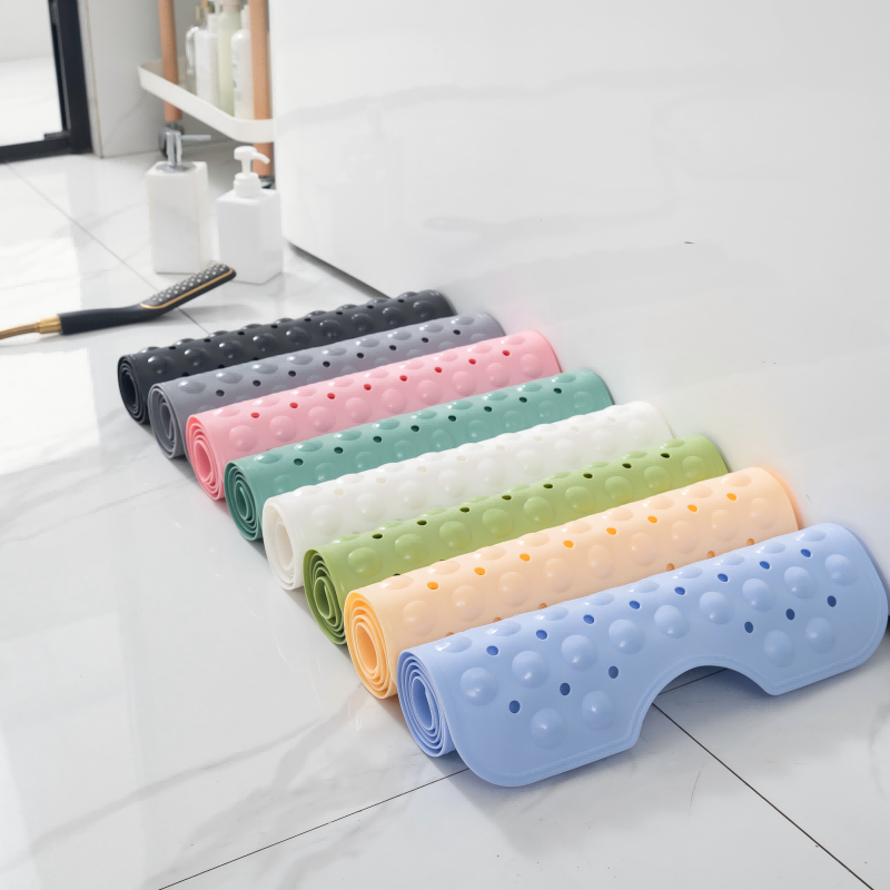 PVC Duschmatte Badewannenmatte mit Abflusslöchern und Saugnäpfen