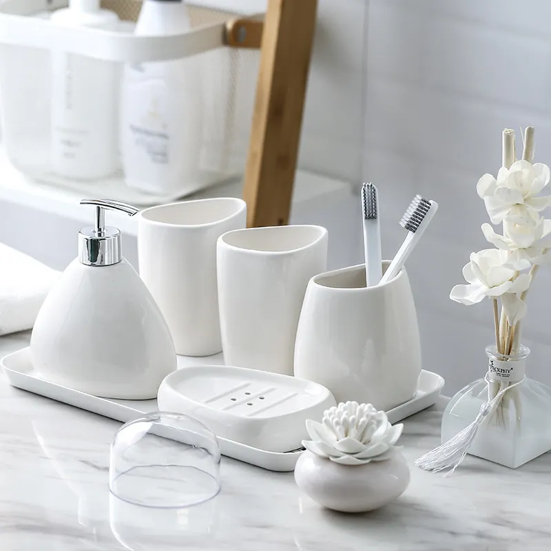 Ceramic Bathroom Accessories Set for Home manufacture