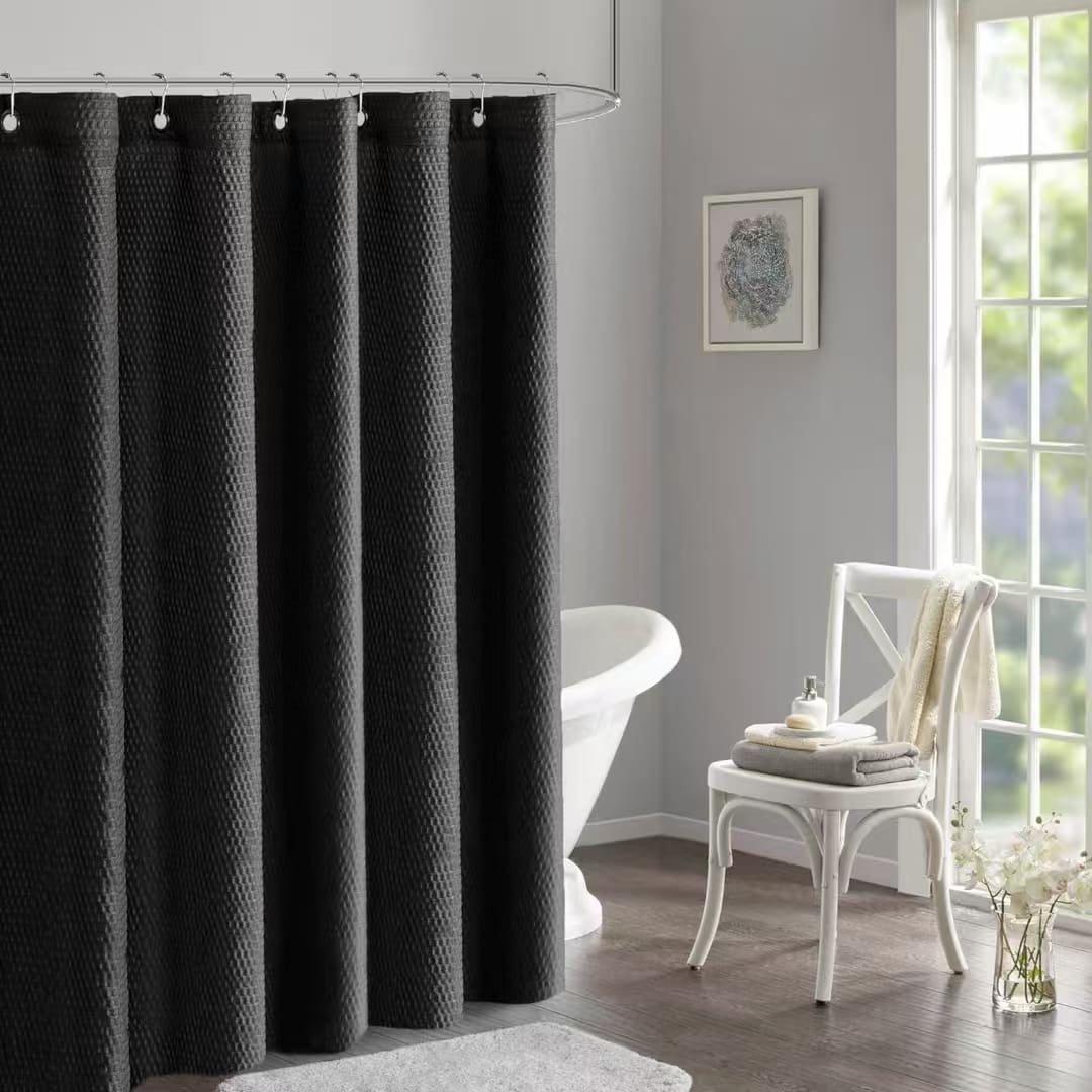 Hochwertiger Hotel-Badvorhang Polyester Badezimmer Vinyl Duschvorhang Duschabliner