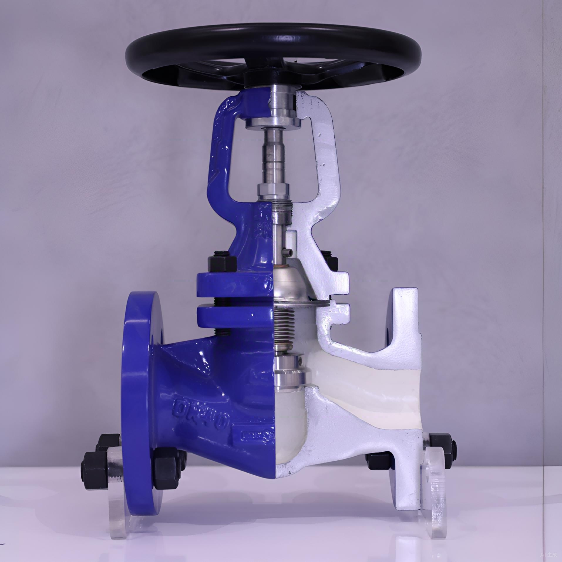 How does a bellows globe valve prevent stem leakage effectively?