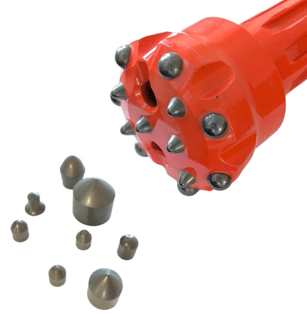 Design Optimization of DTH Drill Bits for High-Temperature Hard Rock Drilling