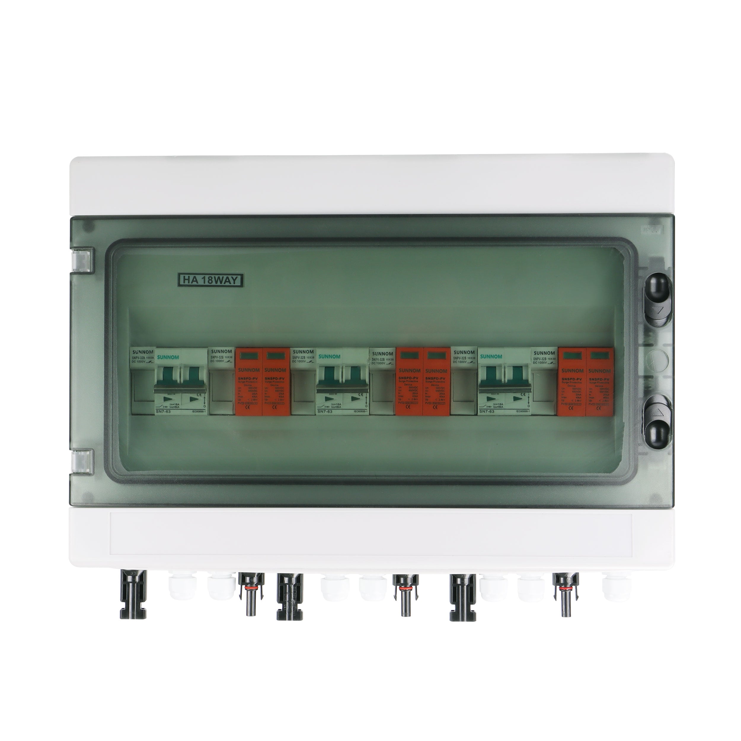 3 IN 3 OUT 500V Solar PV DC Combiner Box