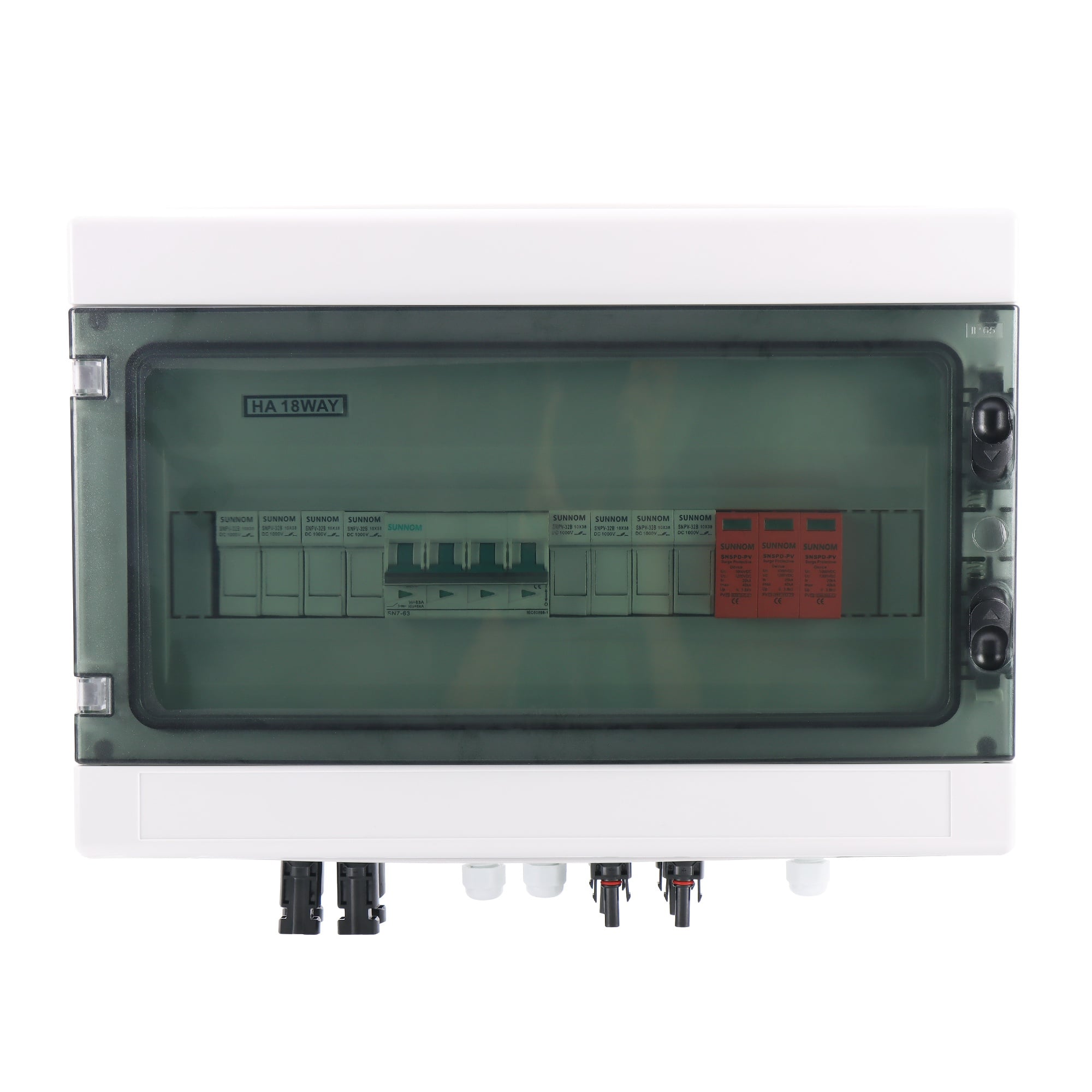 4 in 1 out 1000v Solar PV DC Combiner Box