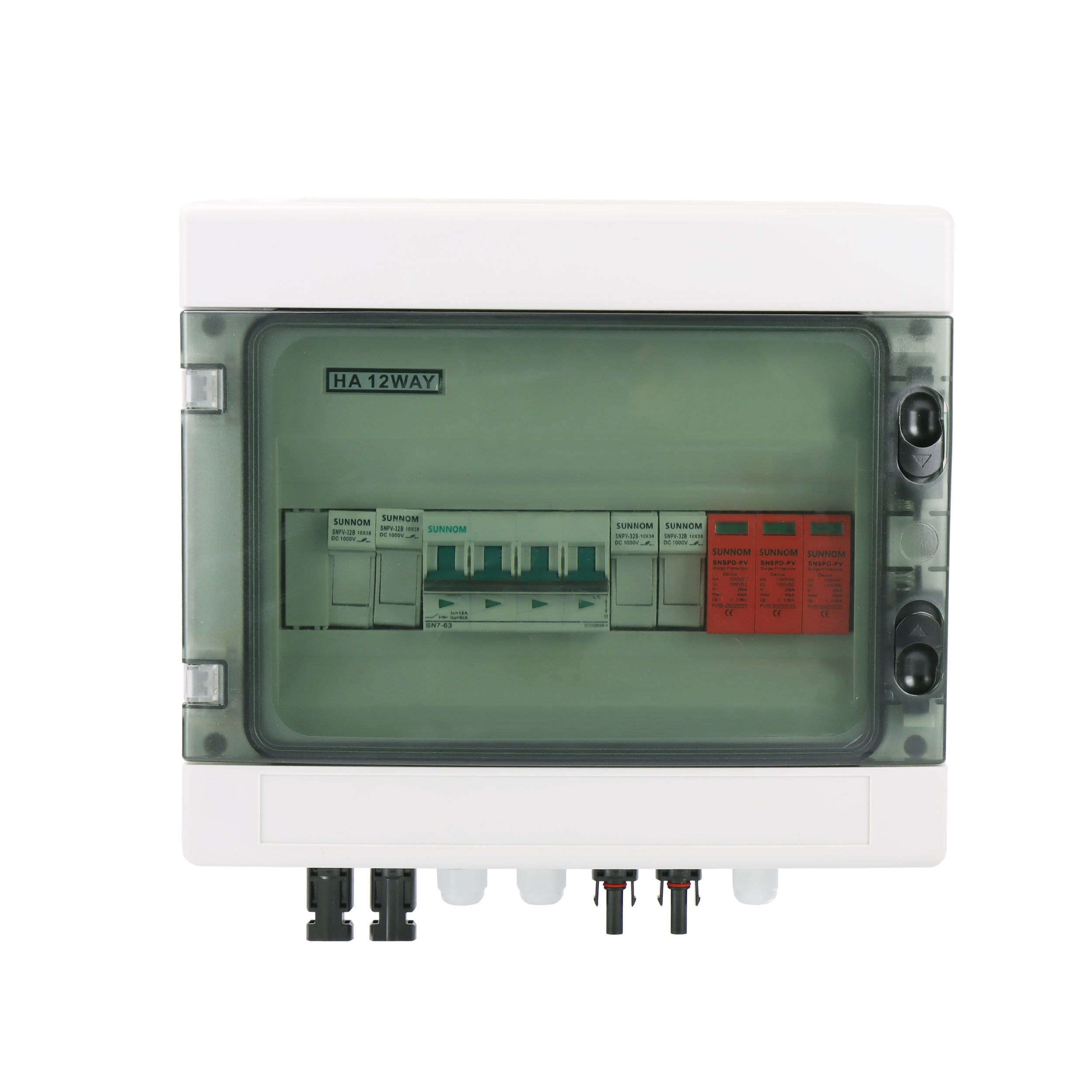 2 IN 1 OUT 1000V Solar PV DC Combiner Box