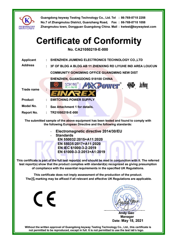 Certificates