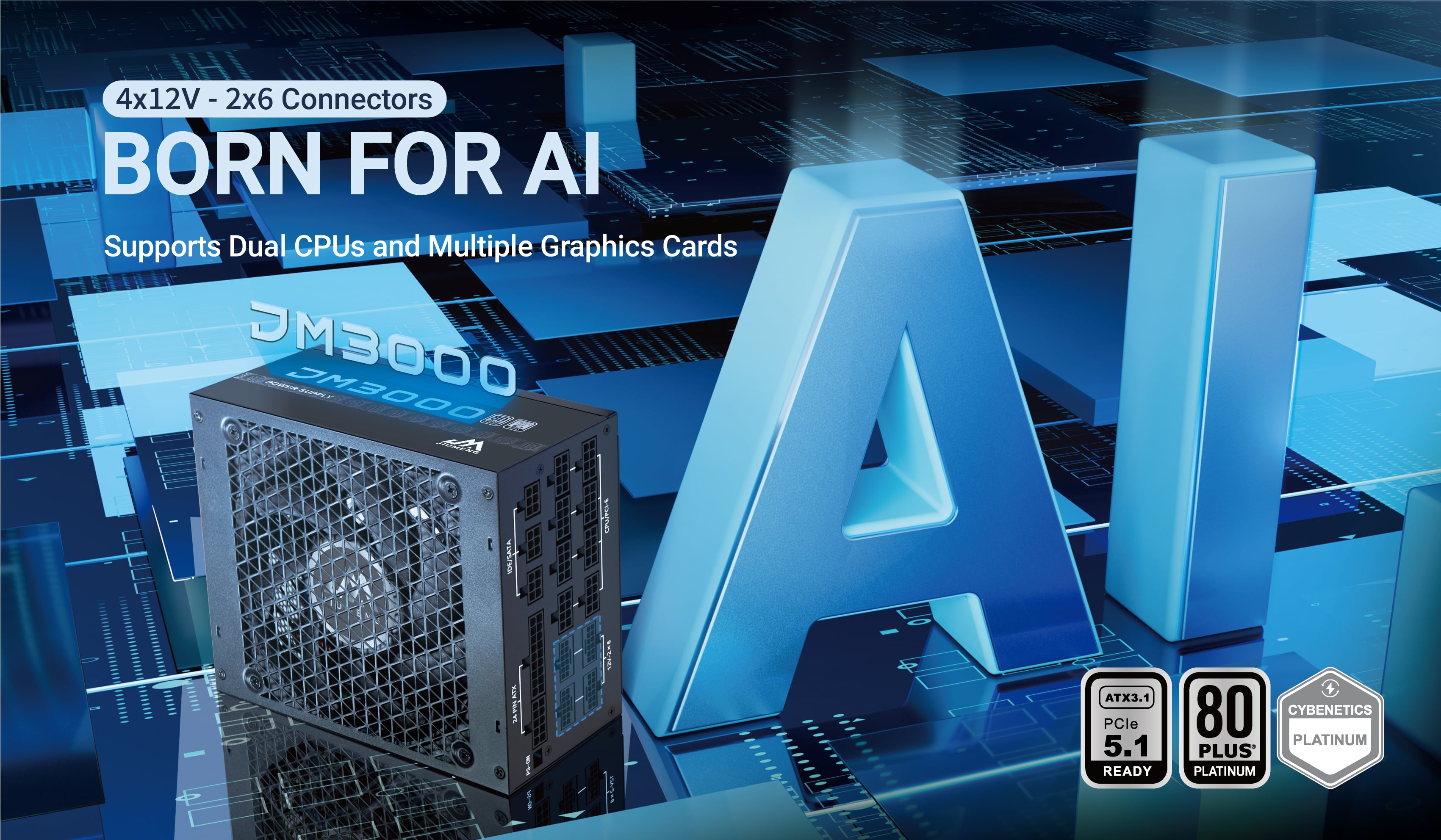 Launching 3000W Al power supply, leading the new era