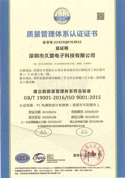 Certificates
