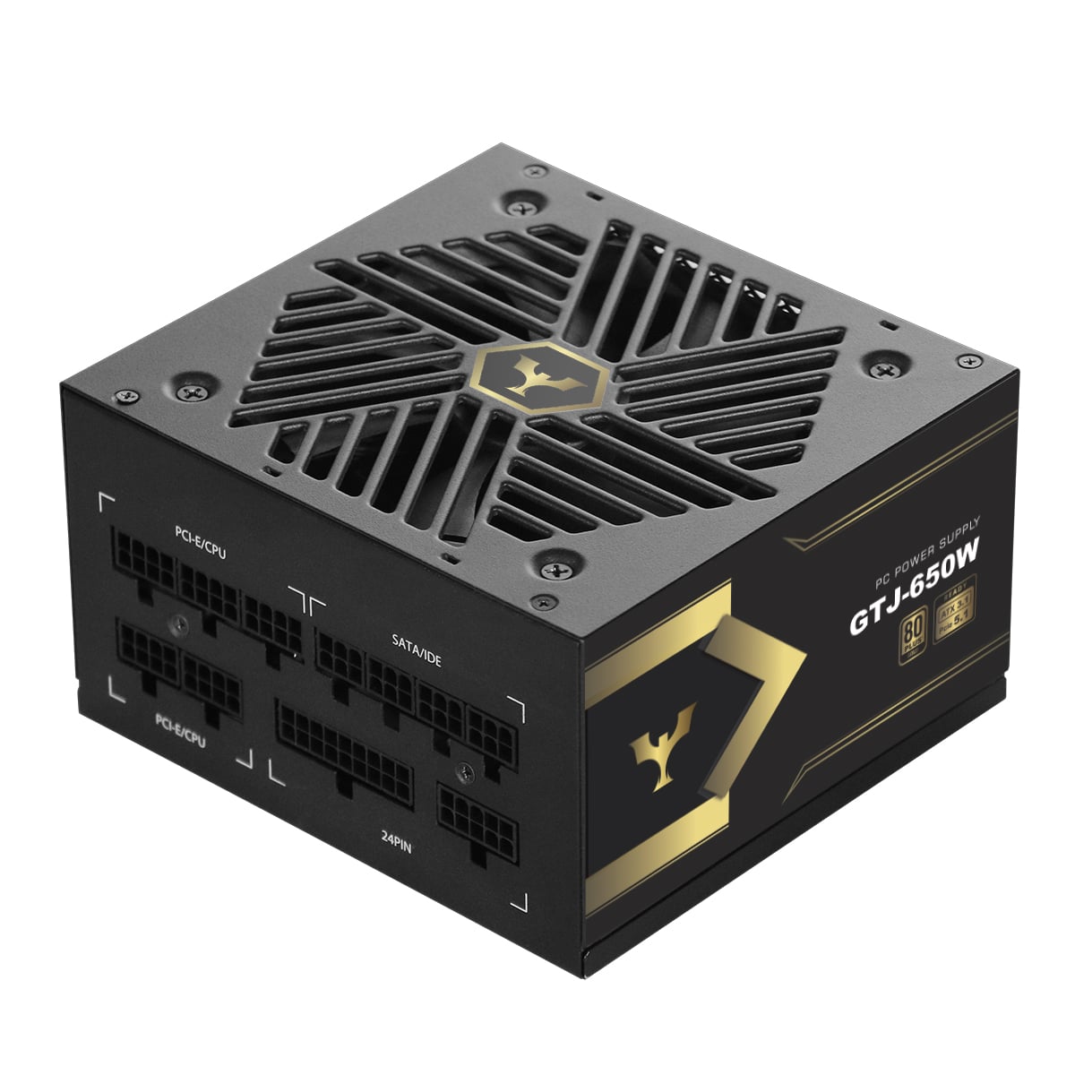 80Plus Gold GTJ-650W Full-modular ATX PC Power Supply for Computer Power Supply Unit PSU for Gaming