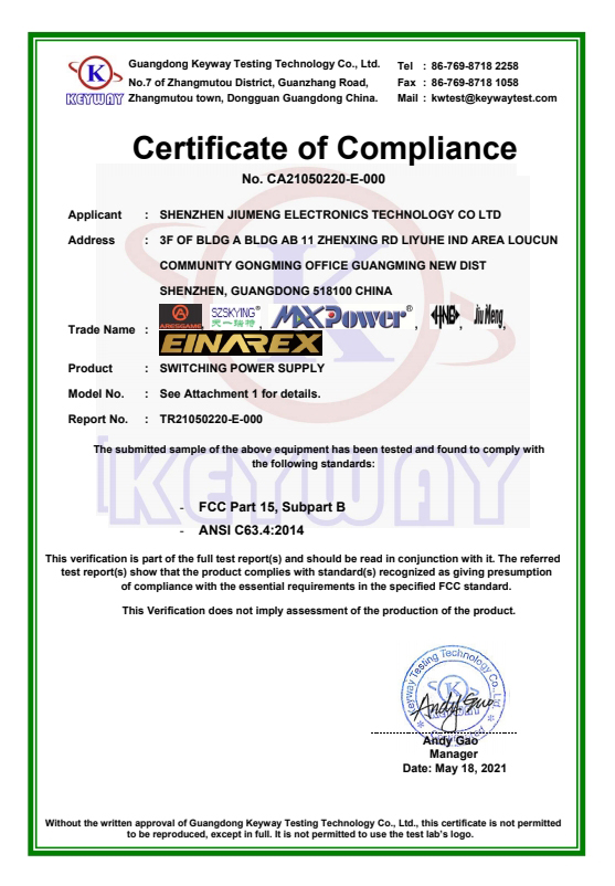 Certificates