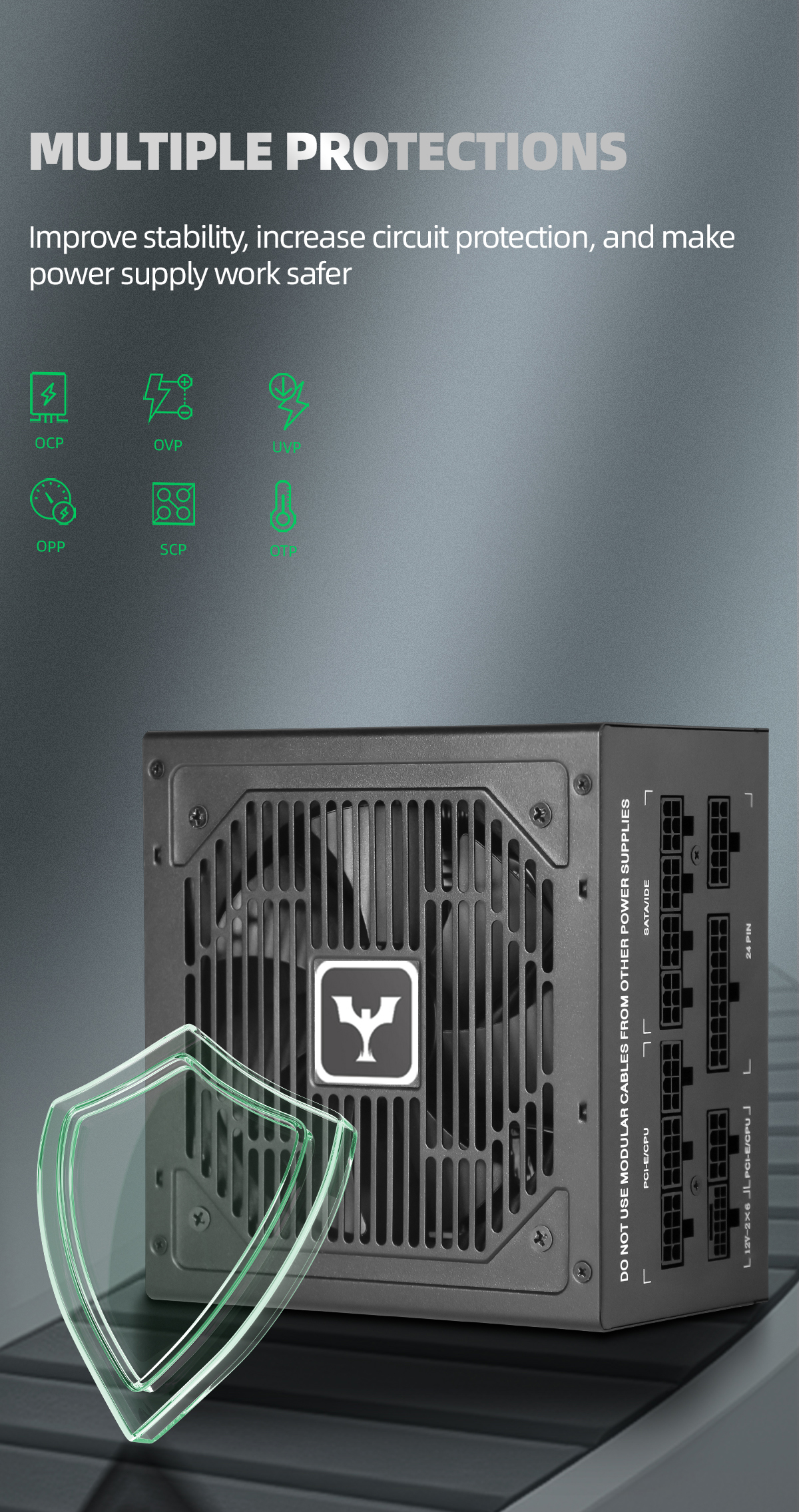 0680Plus White WF-500W Full modular PC power supply Units Computer power supply for Chassis.jpg