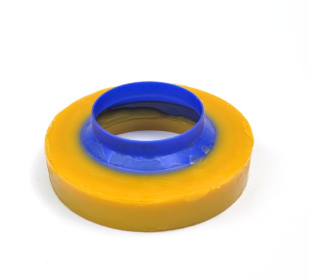 How long does a premium toilet wax ring last in rental units?
