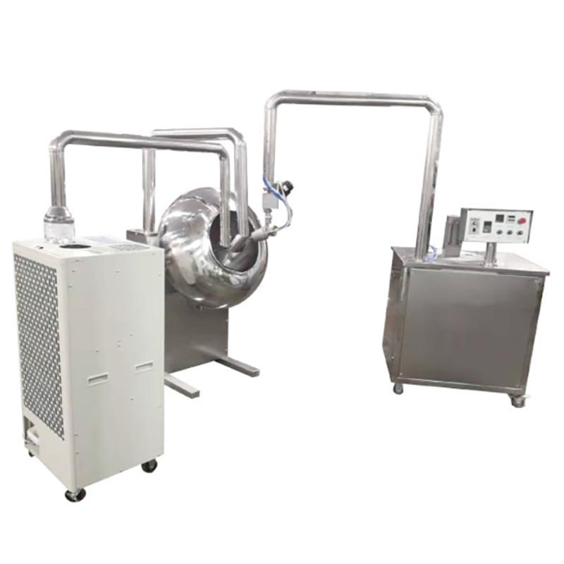 Chocolate coating panning machine