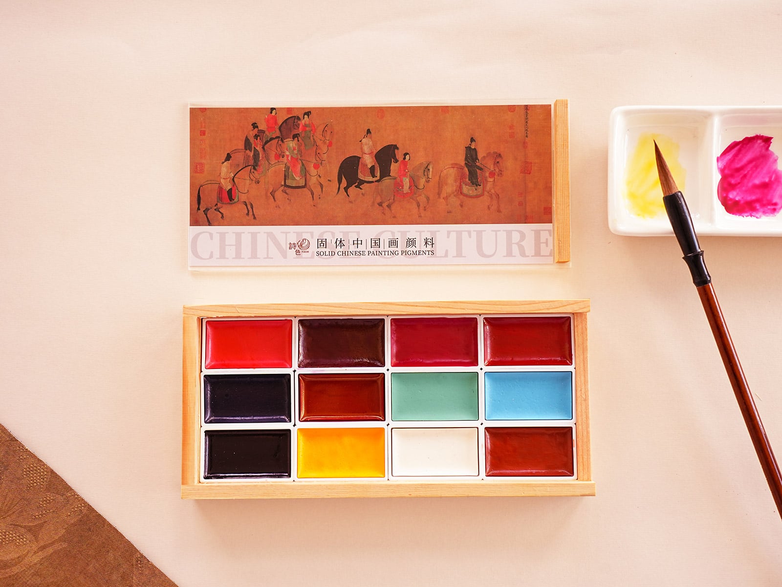 Poezie Lady Guo's Spring Outing Series – Traditional Mineral Pigment Set
