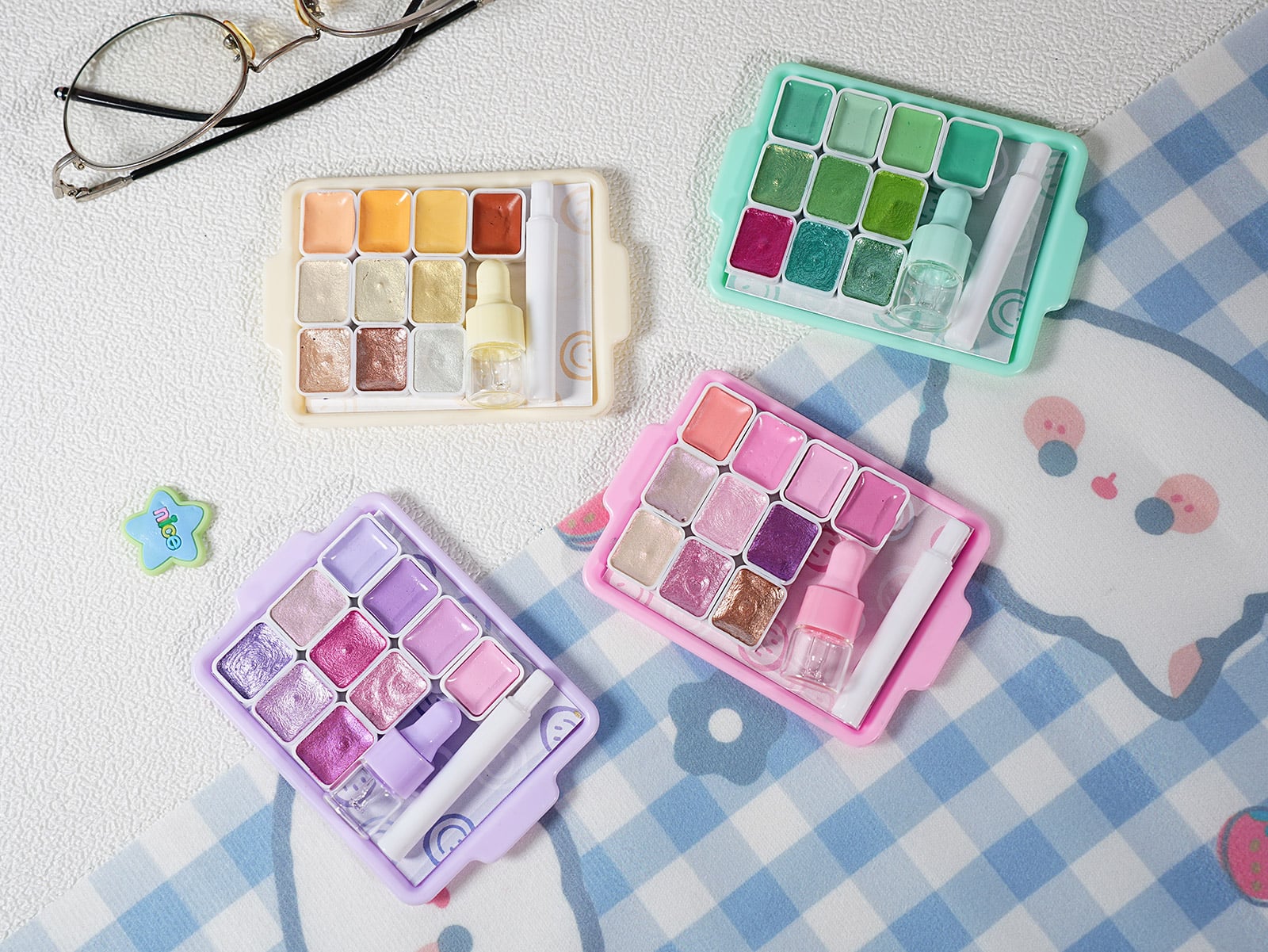 Poezie Cute Tray Solid Watercolor – Artist-Grade Specialty Pigment Set