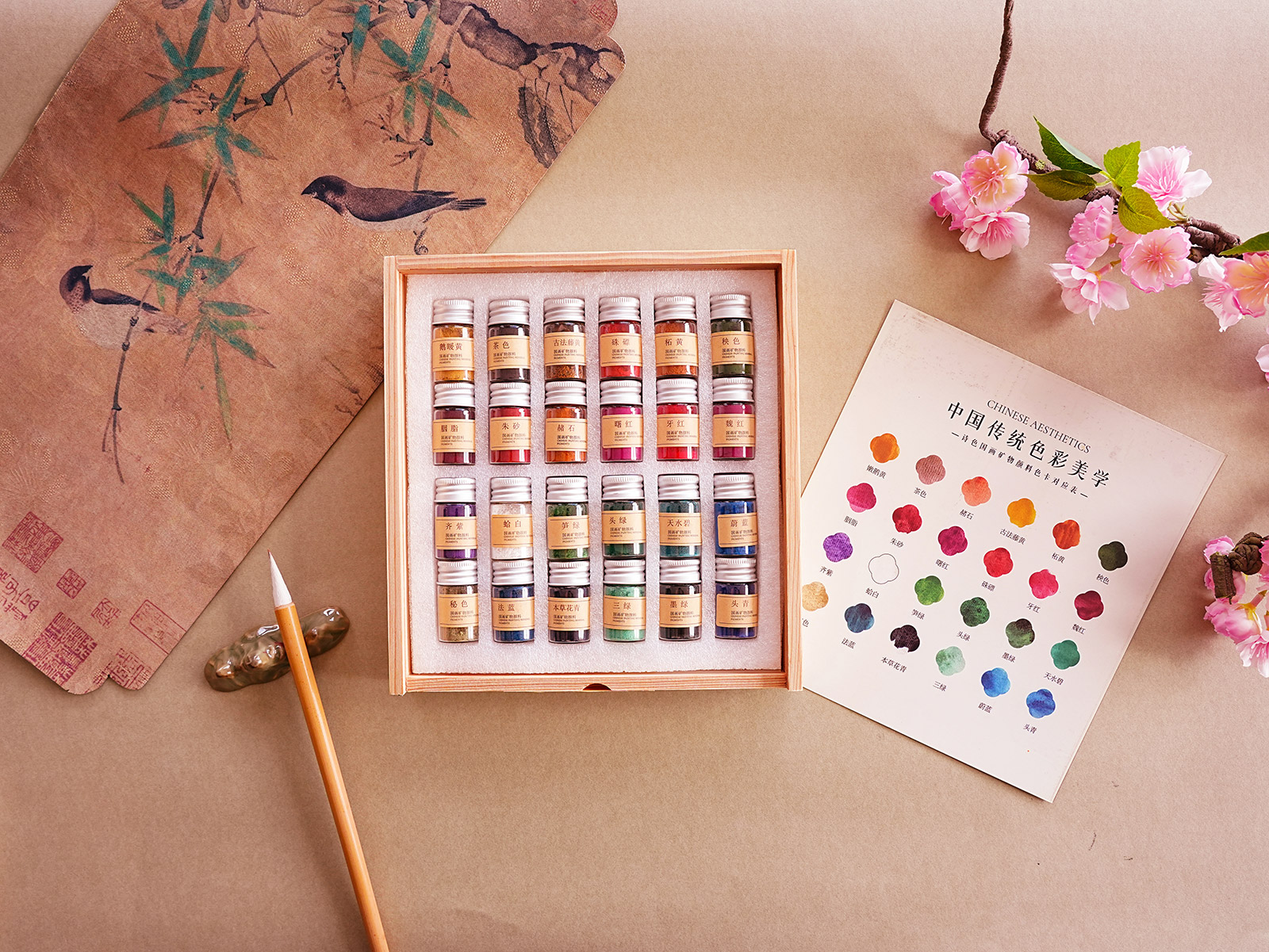 Poezie Lightfast Powdered Mineral Pigments for Traditional Chinese Painting