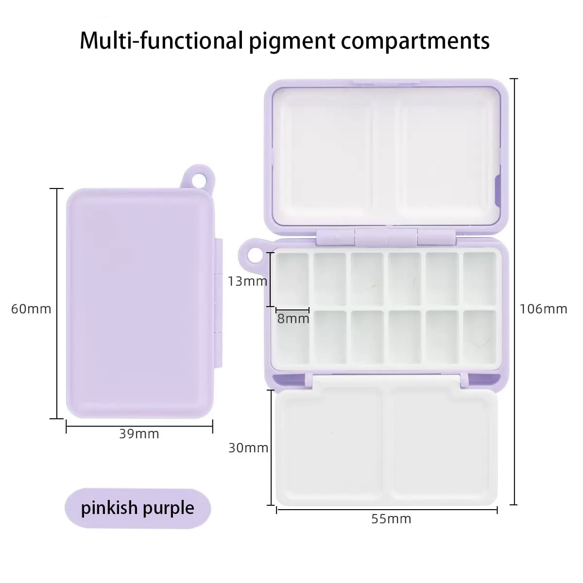 Poezie Portable Palette Box Dimension Specifications Variant Detail One