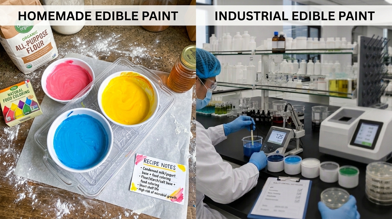 High shear emulsification tank mixing oil and aqueous phase in industrial paint production