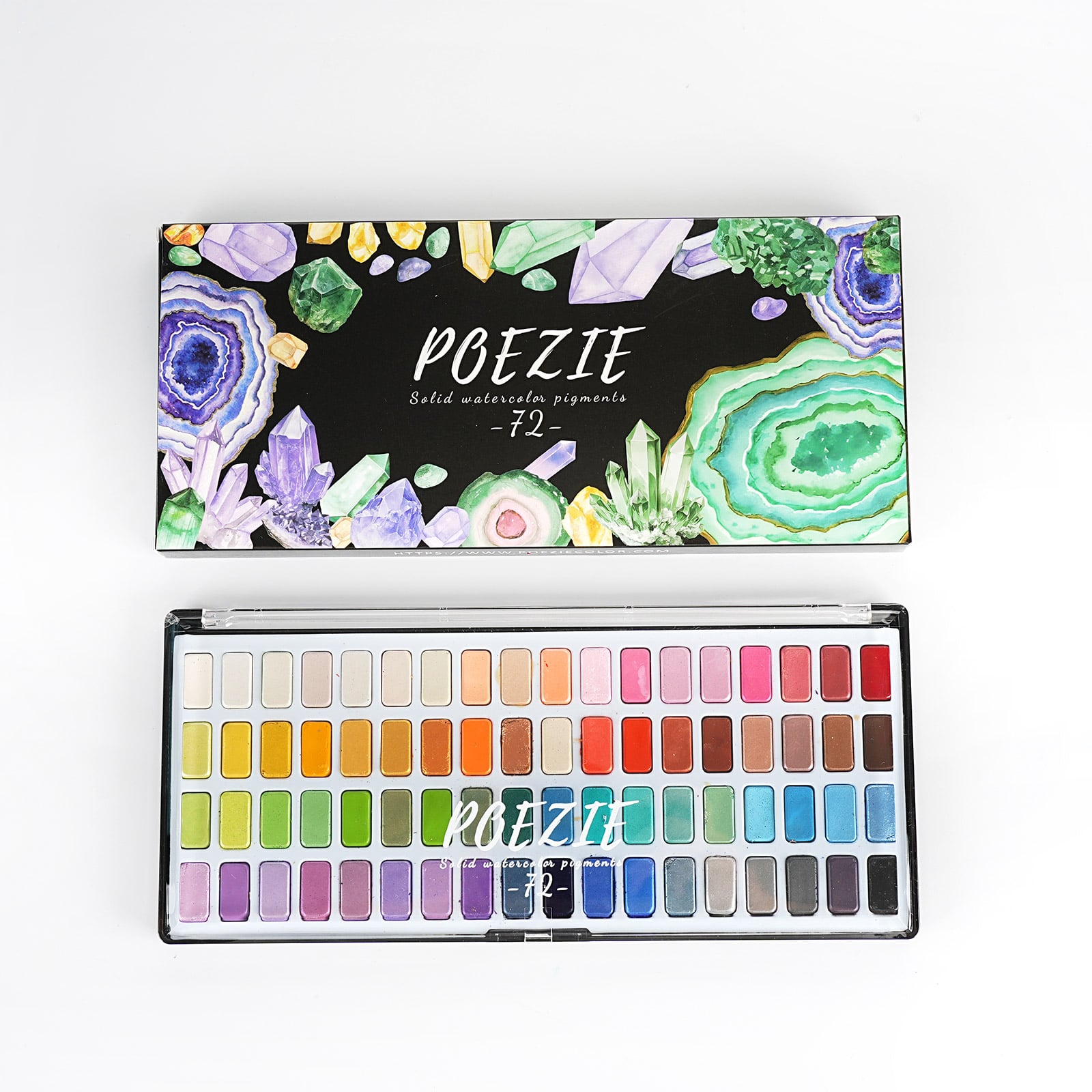 Poezie Beginner Basic Watercolor Set Premium Retail Outer Box Protective Packaging Display