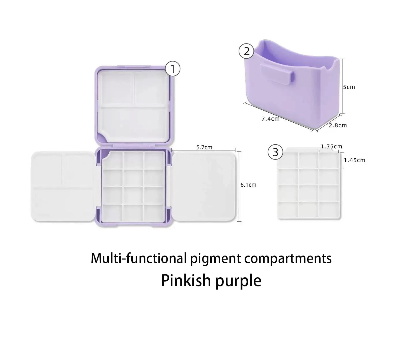 Poezie Portable Palette Box Dimension Specifications Variant Detail Three