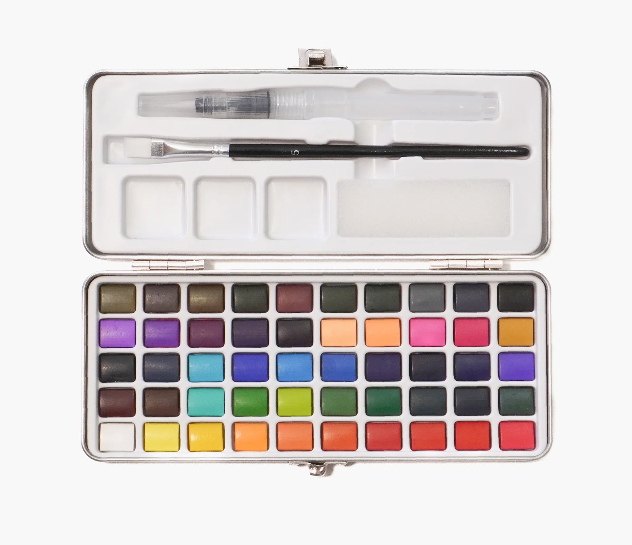 Compact and durable tin case travel configuration