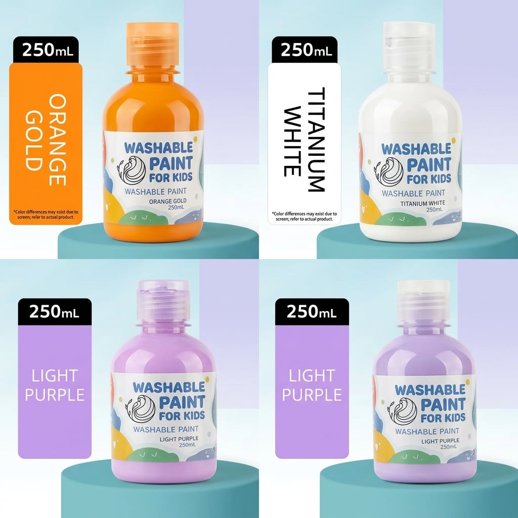 Poezie Liquid Gouache Dispensing Pump Layout
